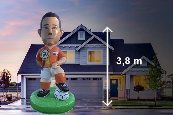 Abraham pop Voetbalpoppetje te huur, Ophalen of Verzenden, Zo goed als nieuw, Abraham of Sarah