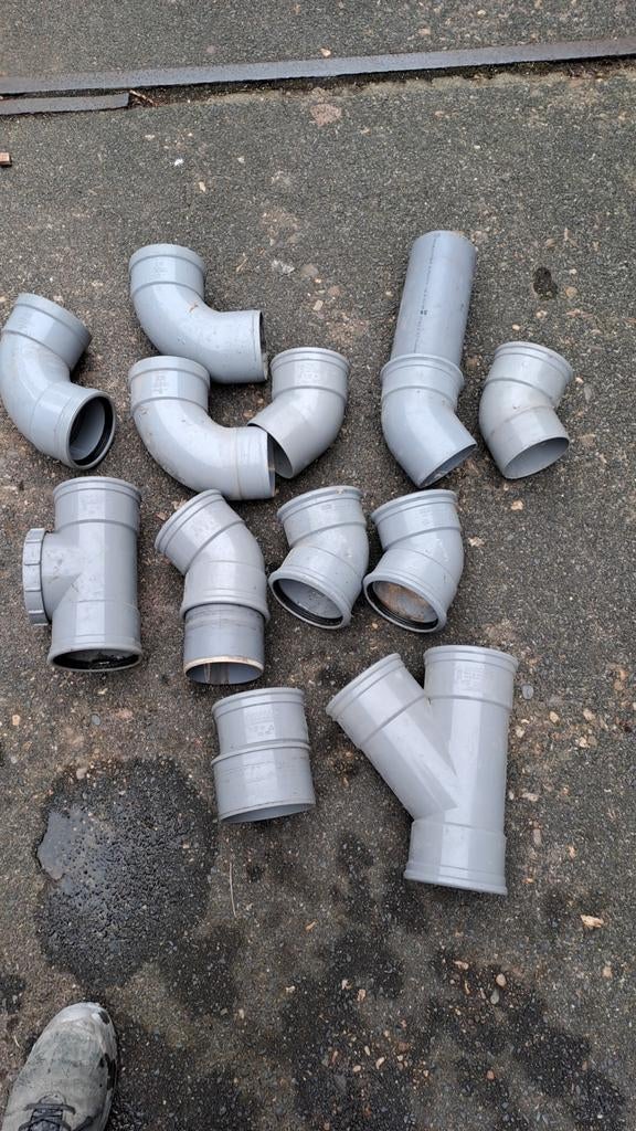 Bochten rioolpijp, Doe-het-zelf en Verbouw, Buizen en Afvoer, Ophalen, Bochten, Pvc, Minder dan 2 meter