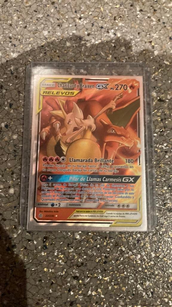Spaanse pokémon kaart charizard en braixen, Hobby en Vrije tijd, Verzamelkaartspellen | Pokémon, Ophalen of Verzenden, Nieuw, Losse kaart