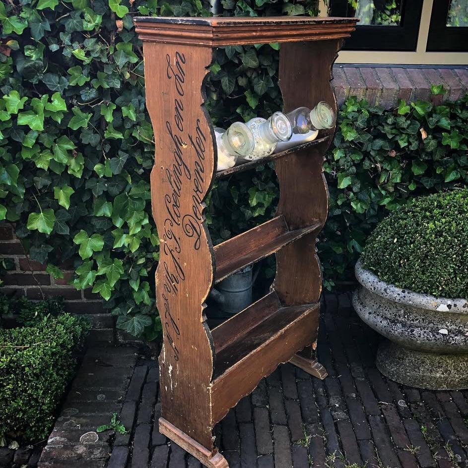 Antiek houten winkelrek J.P. Coelingh & zoon, Antiek en Kunst, Ophalen