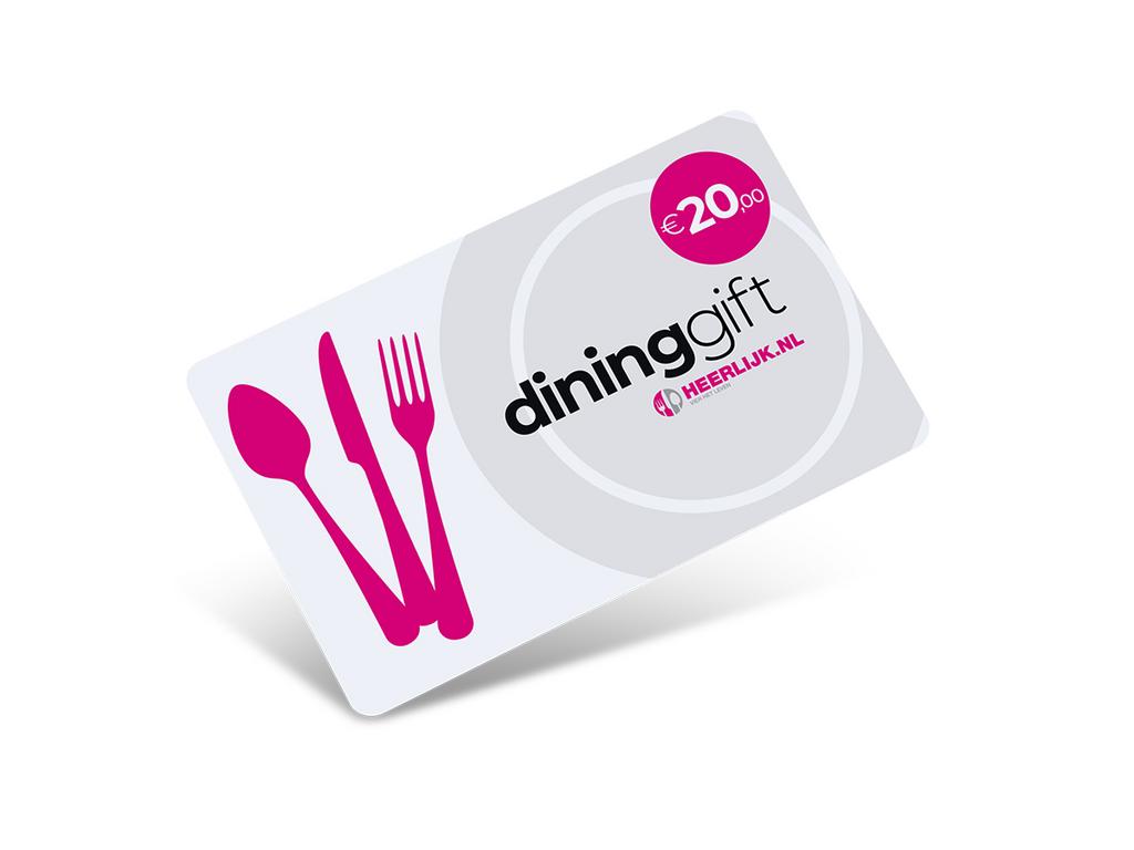 Dining gift kadobon t.w.v. 20 euro, Verzenden, Nieuw, Overige typen