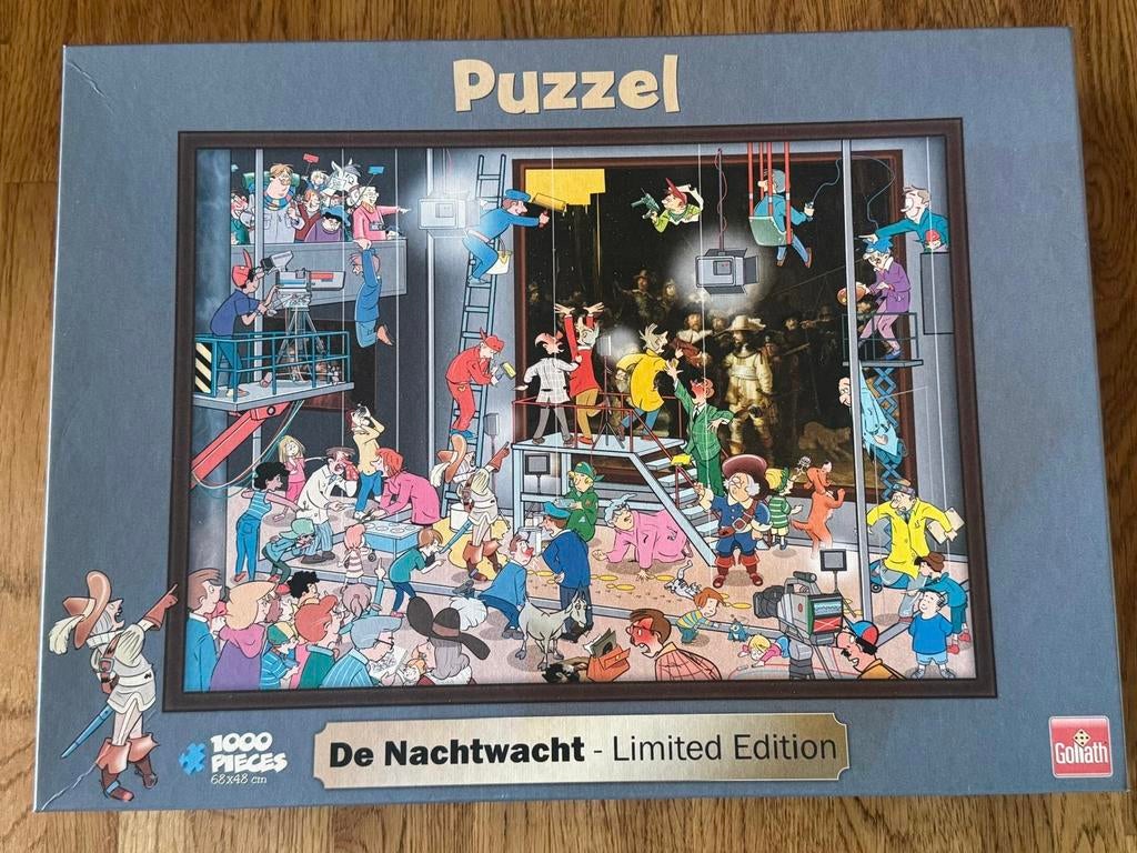 De Nachtwacht - Goliath puzzel, Hobby en Vrije tijd, Denksport en Puzzels, Ophalen of Verzenden, 500 t/m 1500 stukjes, Zo goed als nieuw