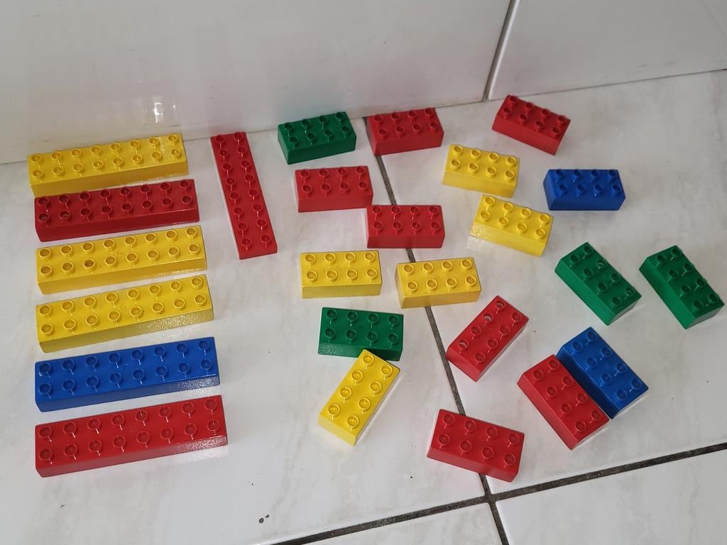Duplo set met 25 langere stenen, Gebruikt, Ophalen of Verzenden, Duplo, Duplo