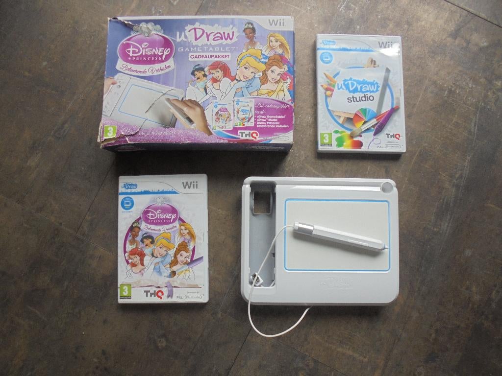 U Draw Studio + Disney + Game Pad voor Wii (zie foto's), Spelcomputers en Games, Games | Nintendo Wii, Puzzel en Educatief, Gebruikt
