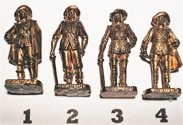 25ko-Ferrero kinder surprise metal MOSCHETTIERE musketier, Verzamelen, Verrassingseieren, Ophalen of Verzenden, Zo goed als nieuw