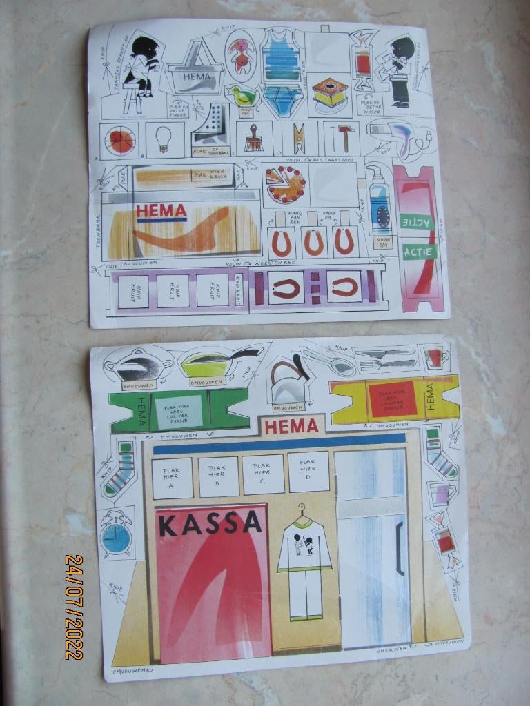 NIEUW papieren knutsel BOUWPLAAT Hema actie JIP JANNEKE Fiep, Ophalen of Verzenden, Bouwen