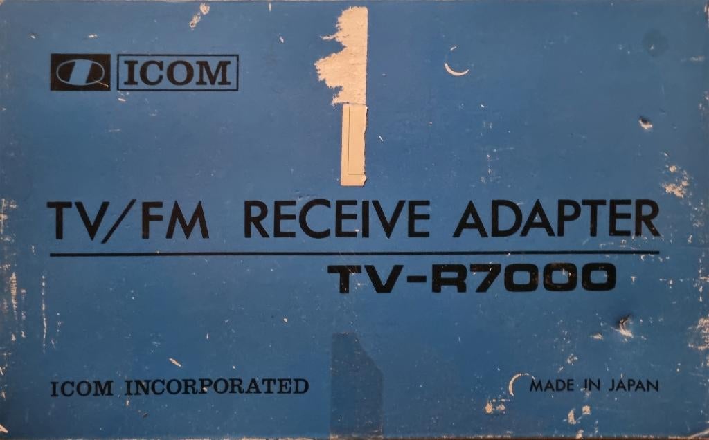 icom tvr-7000 ontvanger, Ophalen of Verzenden, Zo goed als nieuw, Ontvanger