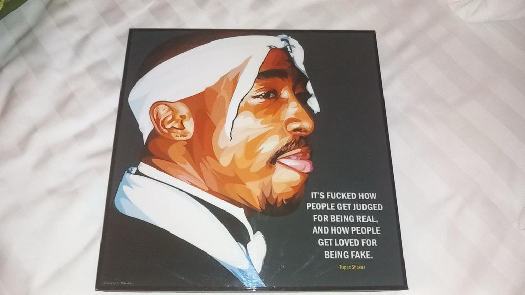 Tupac Shakur portret, Ophalen of Verzenden