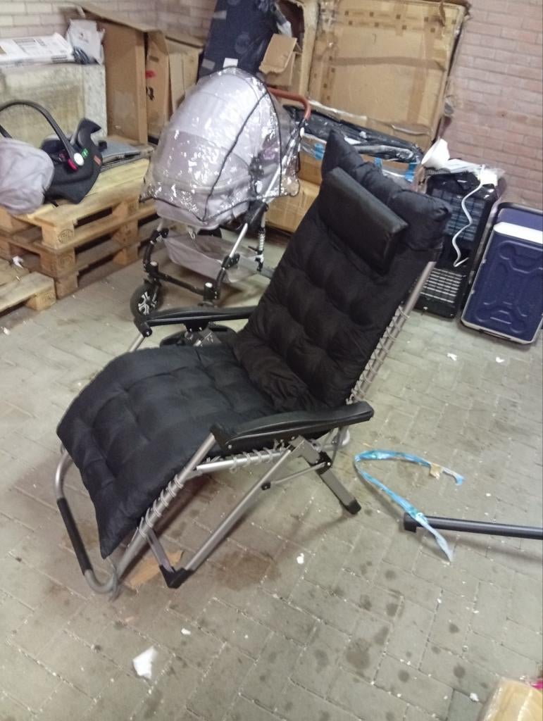 Tectake verstelbare tuinstoel - Nieuw!, Info@tectake.de, Verstelbaar, Ophalen of Verzenden, Hauptstraße 123, 01234 Musterstadt, Germany