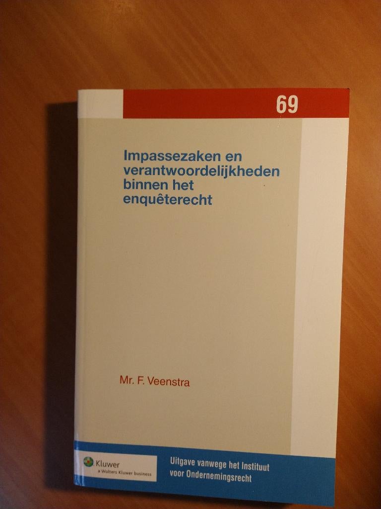 Veenstra, Mr. F. Impassezaken .....enquêterecht, Ophalen of Verzenden, Gelezen, Sociale wetenschap