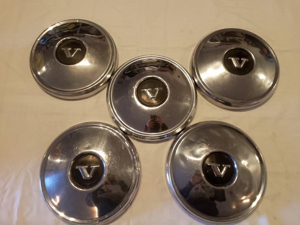 Wieldoppen Volvo Amazon 120 en 122 chroom, Ophalen of Verzenden, Gebruikt, Volvo