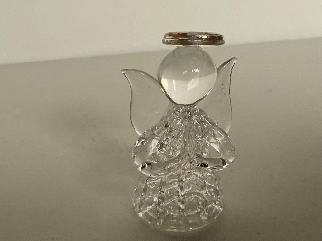 letterbak glazen beeldje engel, Ophalen of Verzenden, Zo goed als nieuw