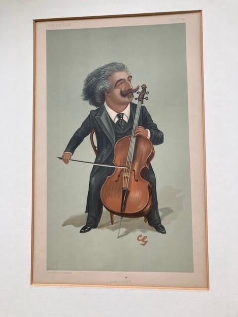 Antieke Vanity Fair, a great Cellist, Ophalen of Verzenden