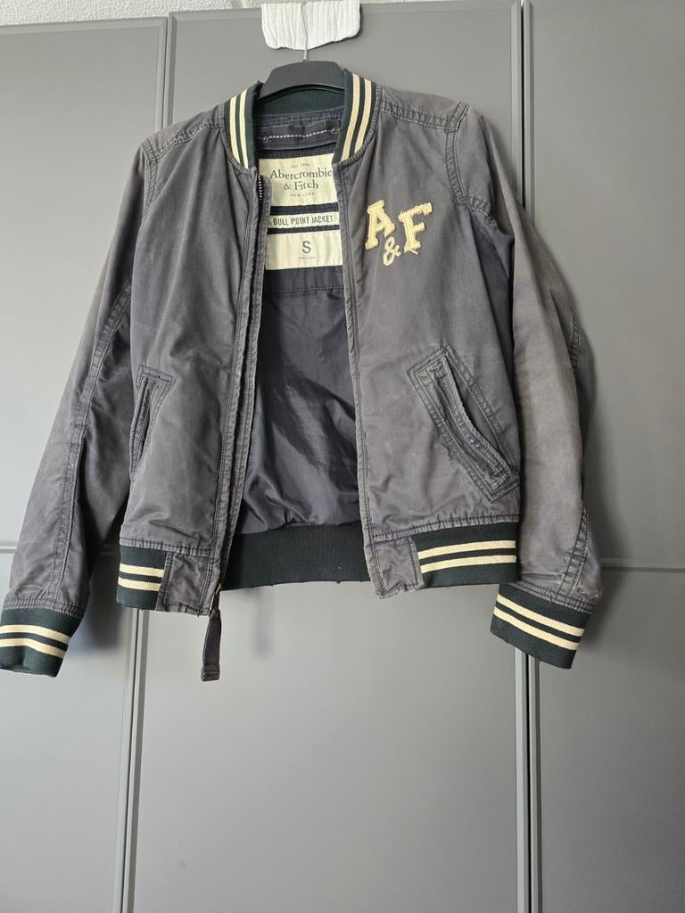 Abercrombie & Fitch Bomberjack Maat S, Zwart, Ophalen of Verzenden, Abercrombie & Fitch, Gedragen