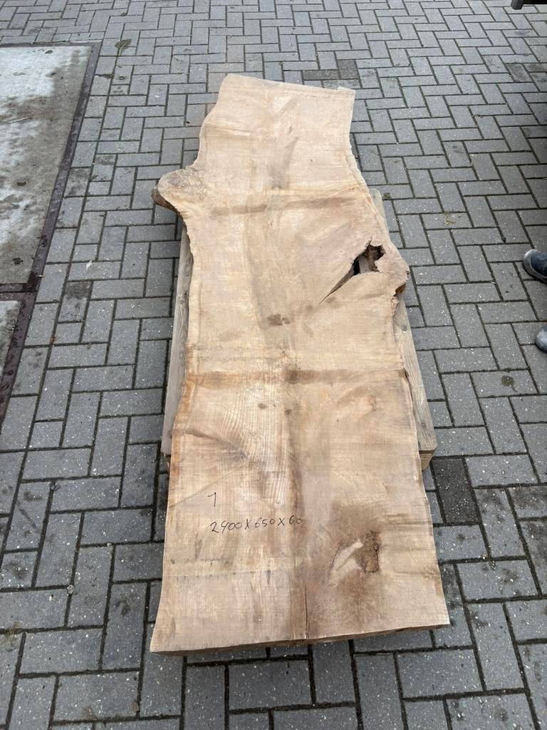 Esdoorn boomstam bladen. Schaaldeel tafel bladen, Ophalen, Zo goed als nieuw, Plank, Overige houtsoorten