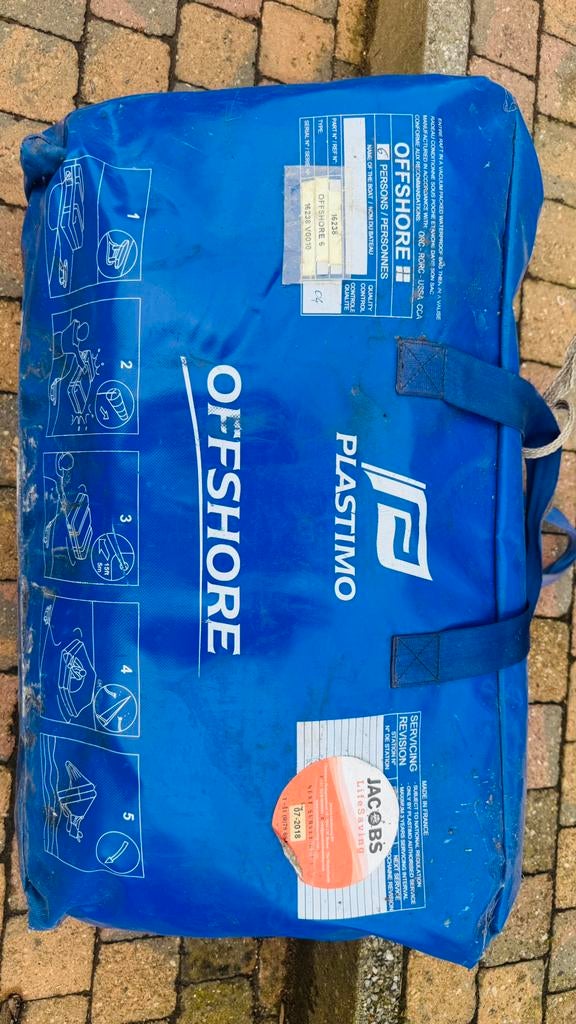 Plastimo Offshore 6persoons reddingsvlot, Ophalen, Gebruikt, Overige typen