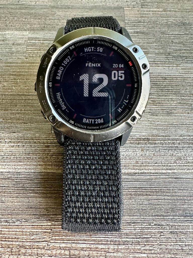 25104 Garmin Fenix 6x Pro, met garantie, Sieraden, Tassen en Uiterlijk, Sporthorloges, Garmin Nederland BV, Gebruikt, https://support.garmin.com/nl-NL/