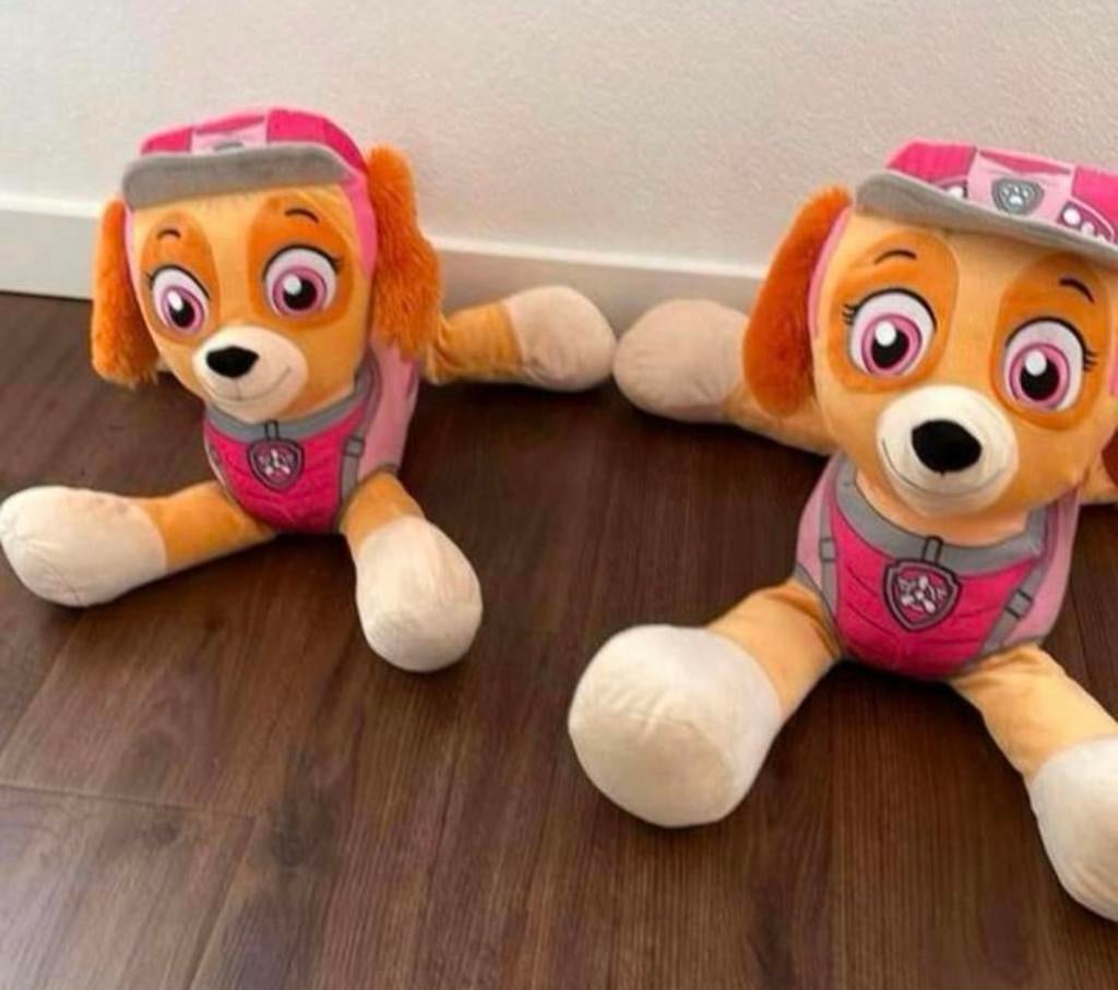 Sky Paw Patrol knuffels 2 stuks 1 grote en 1 kleine. Zgan, Ophalen of Verzenden, Zo goed als nieuw, Overige typen