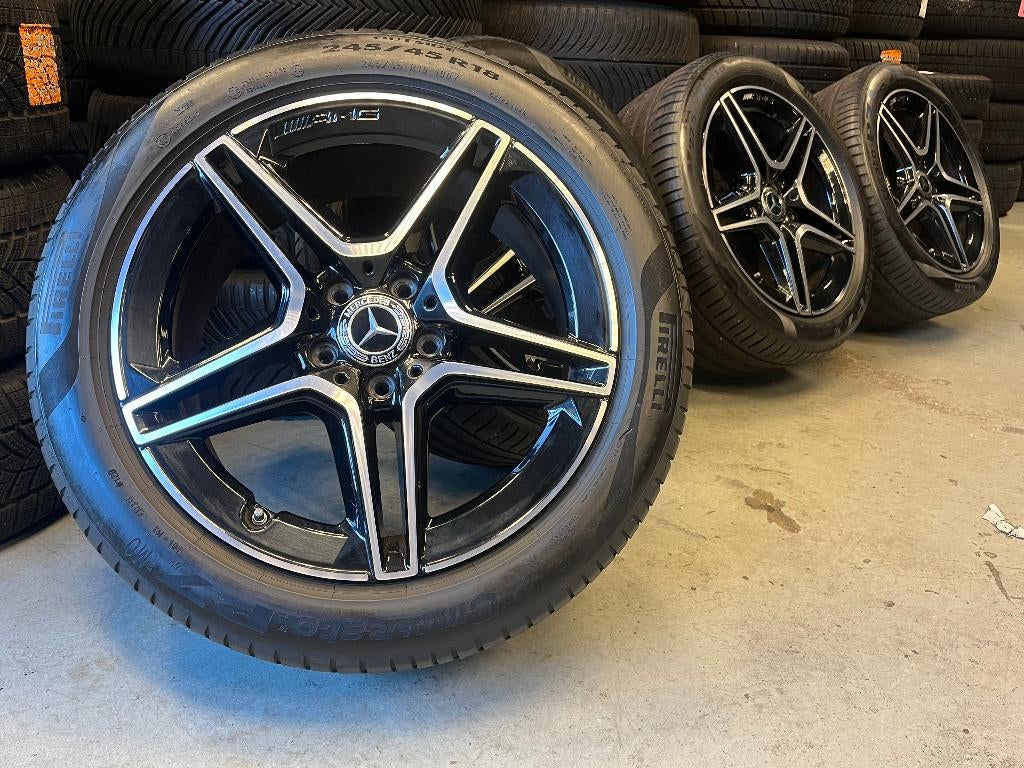 Originele Mercedes E klasse Breedset Pirelli TPMS W213, Ophalen, 18 inch, 3439LD, Banden en Velgen