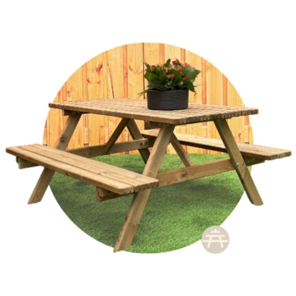 Picknicktafel Robuust gratis bezorgd voor maar €175,-, Ophalen, Nieuw, Inklapbaar, Rechthoekig