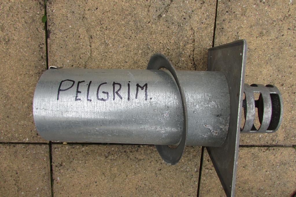 Diverse geveldoorvoeren van Gevelkachels DRU en Pelgrim., Ophalen of Verzenden, Gebruikt, Gas, Gaskachel