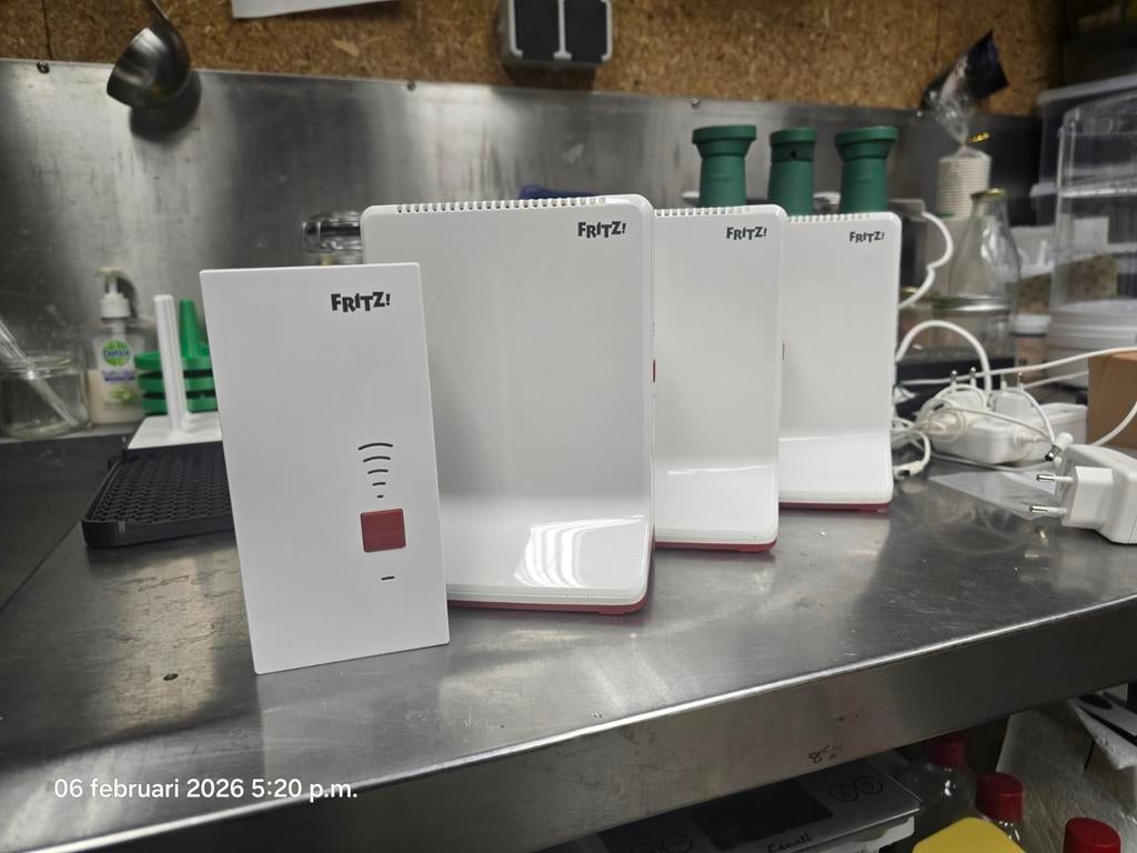 Fritz! Repeaters: 2x 3000 & 1x 2400 - Perfecte WiFi Boost!, Computers en Software, Ophalen of Verzenden, Gebruikt, Fritz!