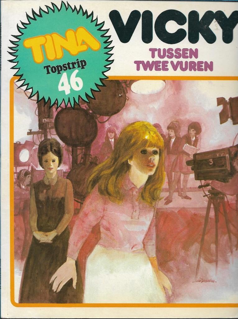 Tina Topstrip - Vicky tussen twee vuren, Boeken, Stripboeken, Eén stripboek, Ophalen of Verzenden, Gelezen