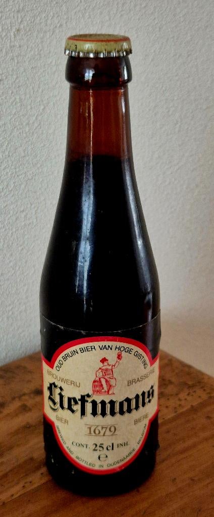 oude Volle fles Liefmans bier 1679 OUDENAARDE, Ophalen of Verzenden, Zo goed als nieuw, Flesje(s), Overige merken