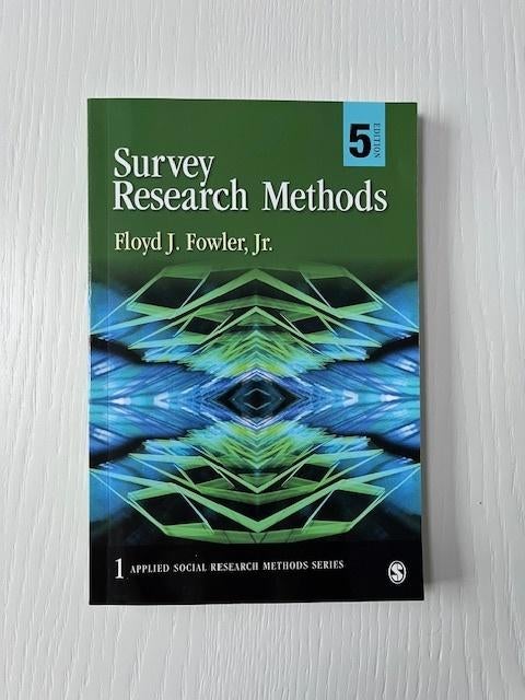 Survey Research Methods 5th edition, Boeken, Studieboeken en Cursussen, Beta, Floyd J. Fowler, Jr., Ophalen of Verzenden, WO
