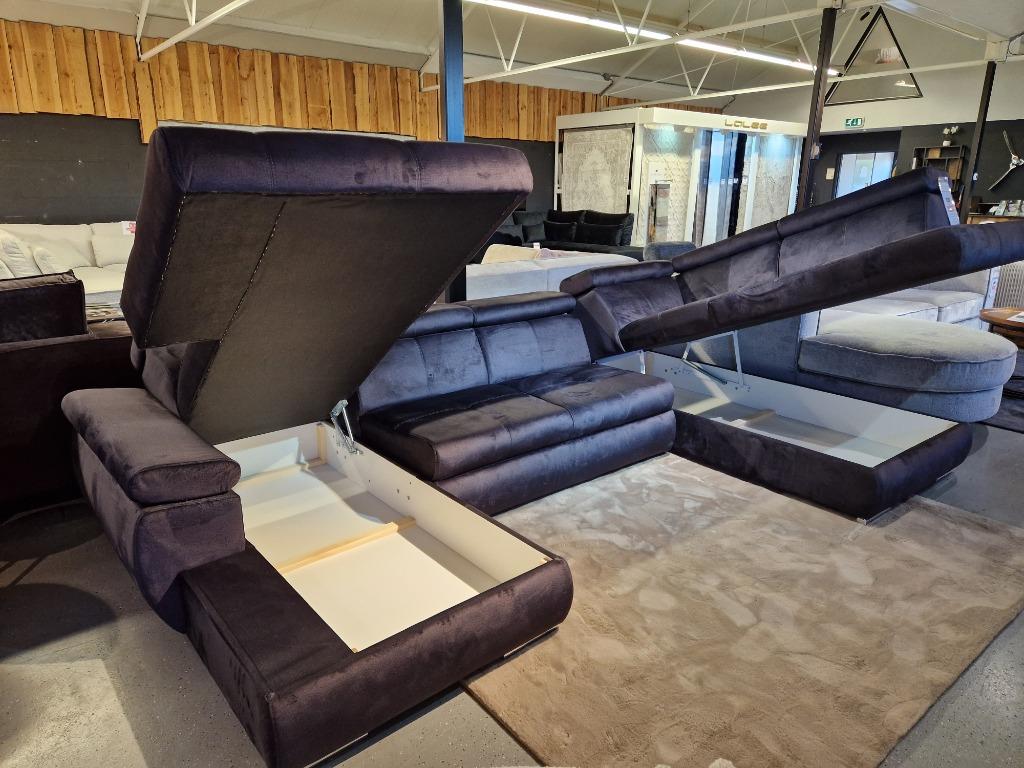 Voorraad | Velvet U-bank | slaapbank | Showroom Utrecht, Ophalen, Info@trendvortex.com, Eric Kuster, velvet, modern, Hoekbank