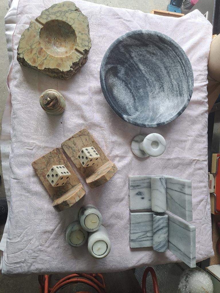 Marmeren items 11 stuks, euro 100,00, Ophalen, Gebruikt