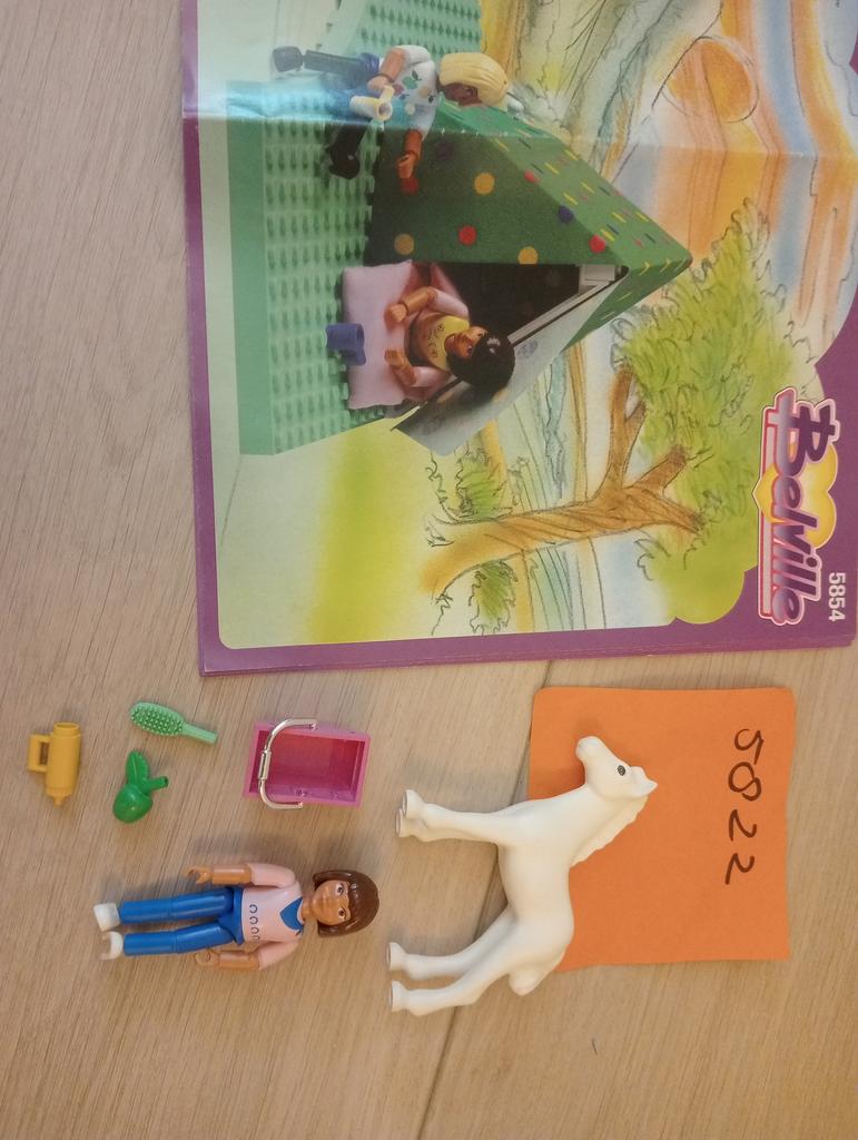 lego belville 5854-5822 pony tracking tent paard Manege, Ophalen of Verzenden, Gebruikt, Lego