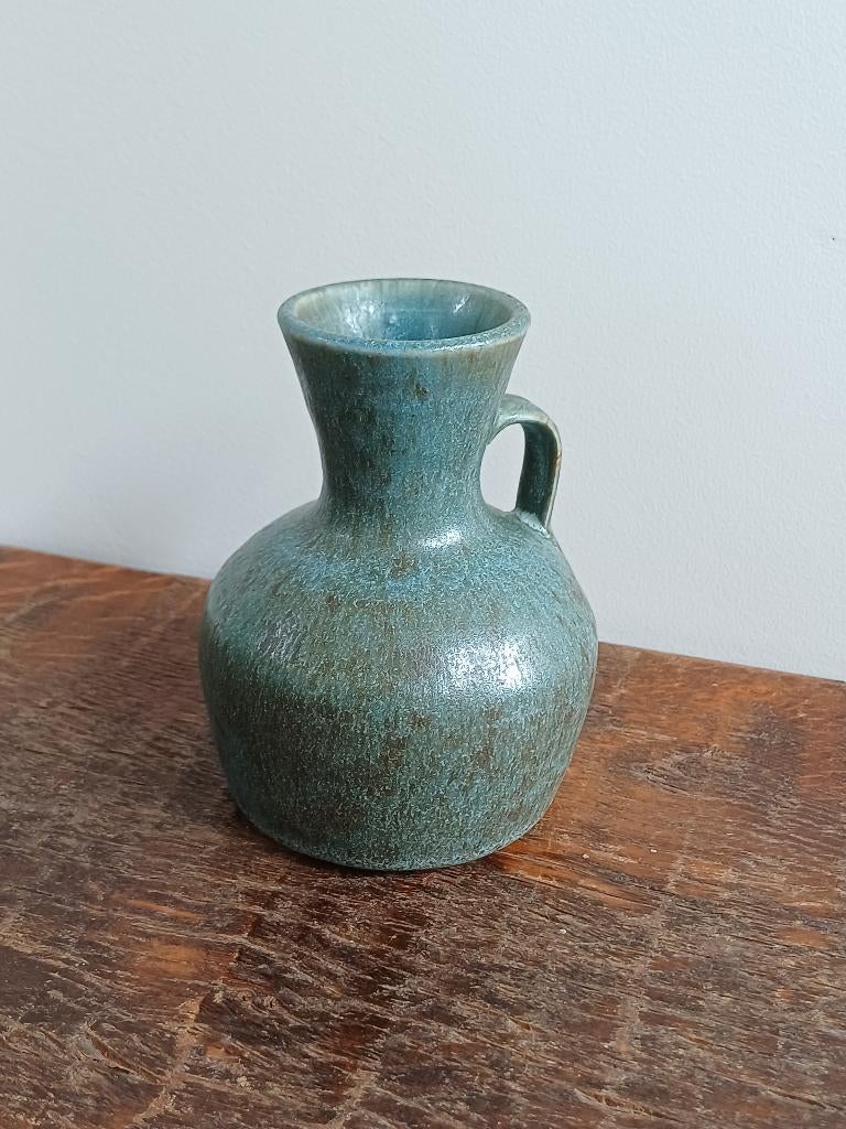 Aardewerk vaas met oor, Rodolfo, Gebruikt, Aardewerk of Porselein, Ophalen of Verzenden, Minder dan 50 cm