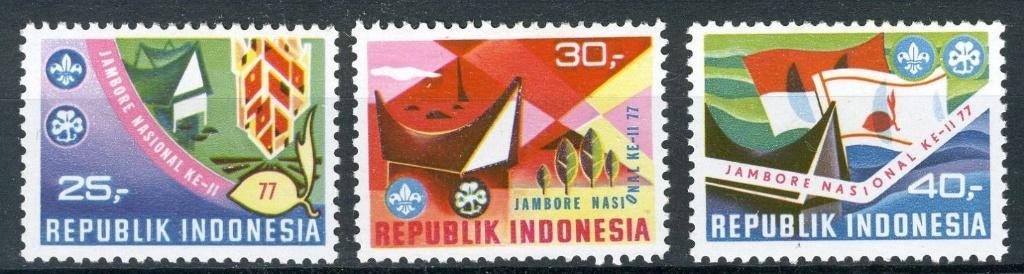 Indonesie 1977 - ZBL880-882 - Scouting, Ophalen of Verzenden, Postfris, Zuidoost-Azië