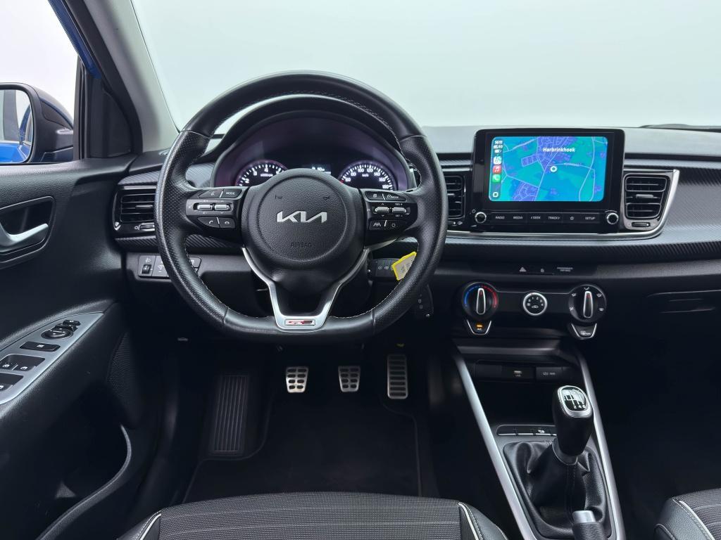 Kia Rio 1.0 T-GDi MHEV GT-Line | Draadloze Carplay, 12 maanden, Gebruikt, Blauw, Bedrijf
