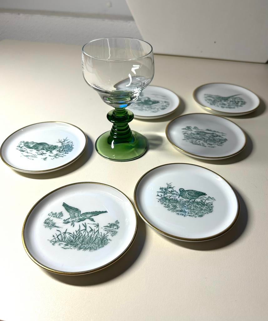 Fürstenberg onderzetters of petit four schaaltjes, Ophalen of Verzenden, Zo goed als nieuw, Overige stijlen, Schaal of Schalen