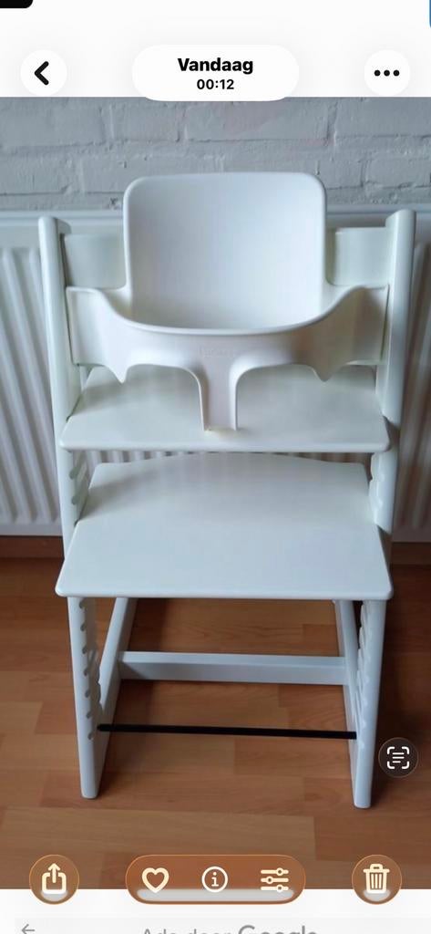 Stokke tripp trapp kinderstoel met babyset, Kinderen en Baby's, Ophalen, Zo goed als nieuw, Meegroeistoel