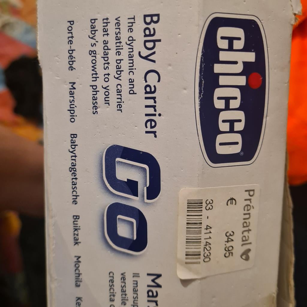 Chicco Baby Carrier Go - Comfortabele Draagzak, Gebruikt, Ophalen of Verzenden, Chicco, Buik