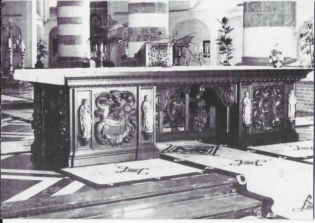 Pa668 ongelopen ansichtkaart offertafel st petrus oirschot, Verzenden, 1960 tot 1980, Ongelopen, Noord-Brabant