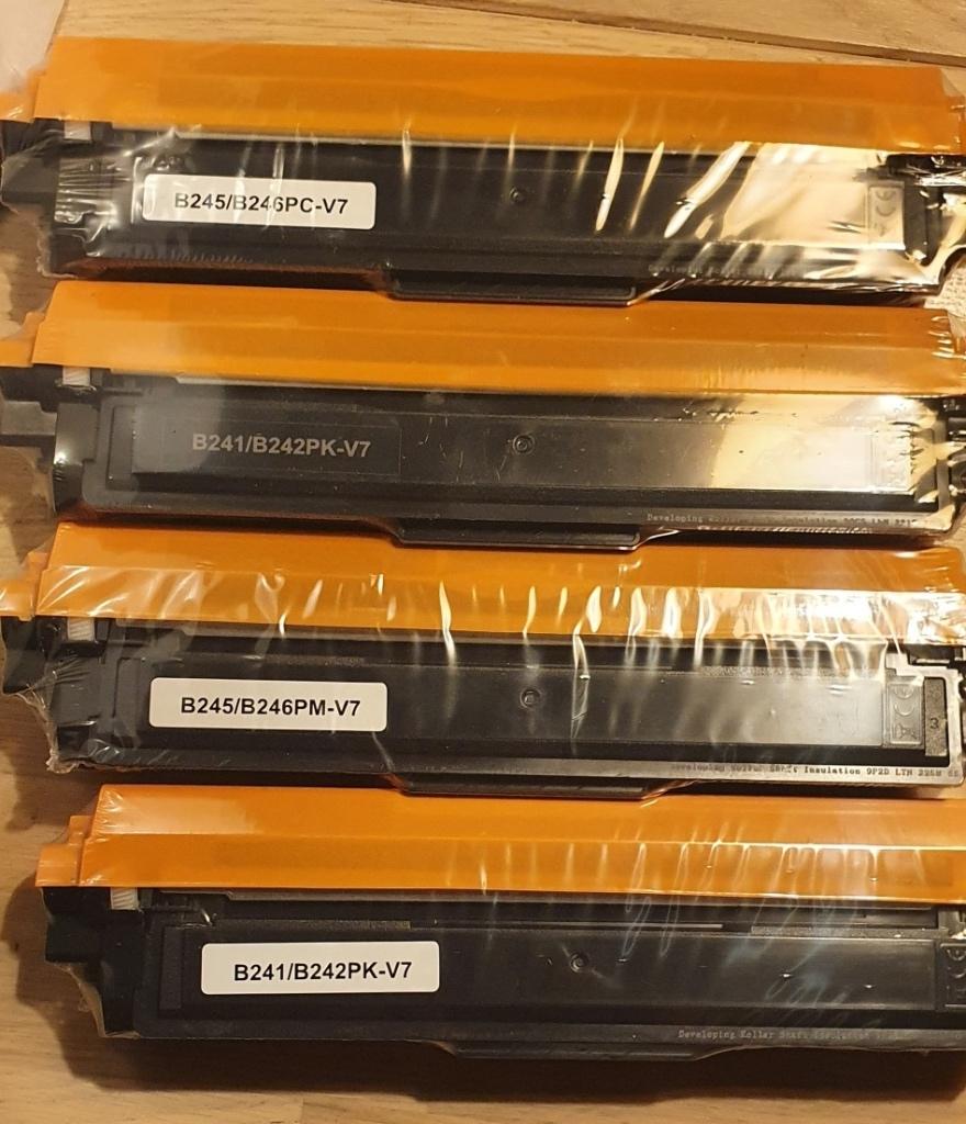 4 nieuwe kleurencartridges Brother laserprinter DCP-9020 CDW, Computers en Software, Ophalen of Verzenden, Nieuw, Toner, Huismerk