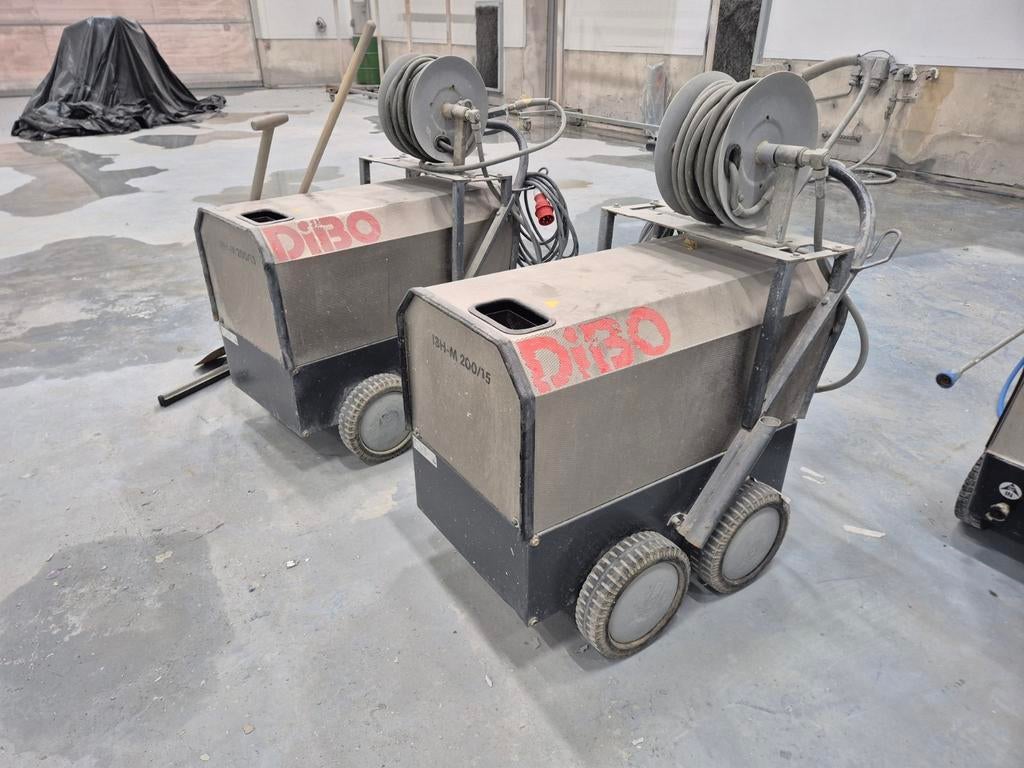 2x DiBO IBH-M 200/15 warmwater hogedrukreinigers, Ophalen of Verzenden, Benzine