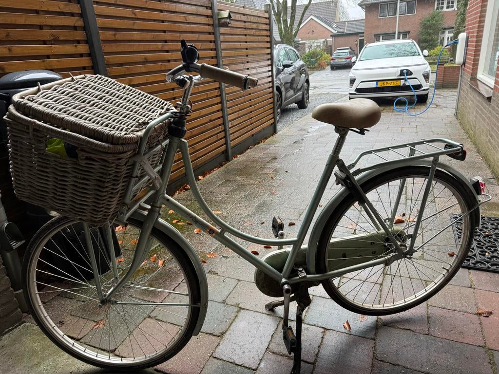 Damesfiets batavus met mand - Ideaal voor boodschappen, Fietsen en Brommers, Batavus, Ophalen of Verzenden, 53 tot 56 cm, Gebruikt