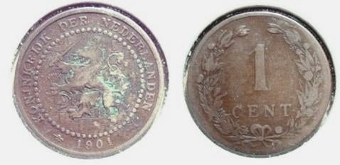 Cent 1901 KoninKrijk, Verzenden, Koningin Wilhelmina, 1 cent