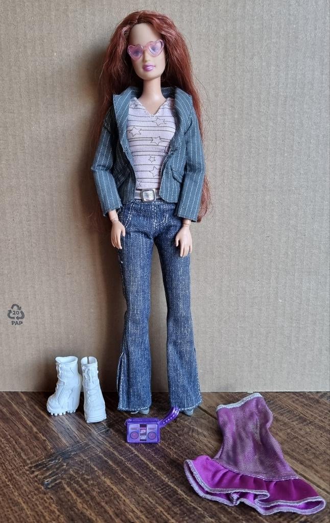 Teresa barbie met Fashionista lijfje, Verzamelen, Poppen, Ophalen of Verzenden, Pop