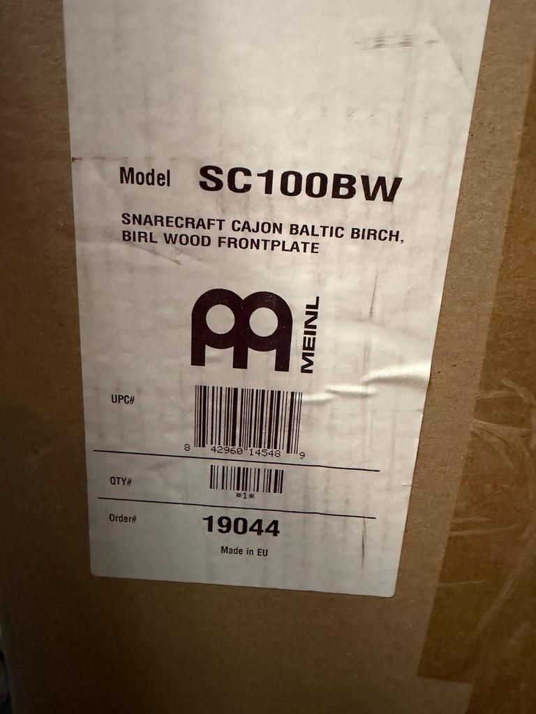 Meinl Snarecraft Cajon Baltic Birch SC100BW, Muziek en Instrumenten, Percussie, Ophalen of Verzenden, Nieuw, Trommel