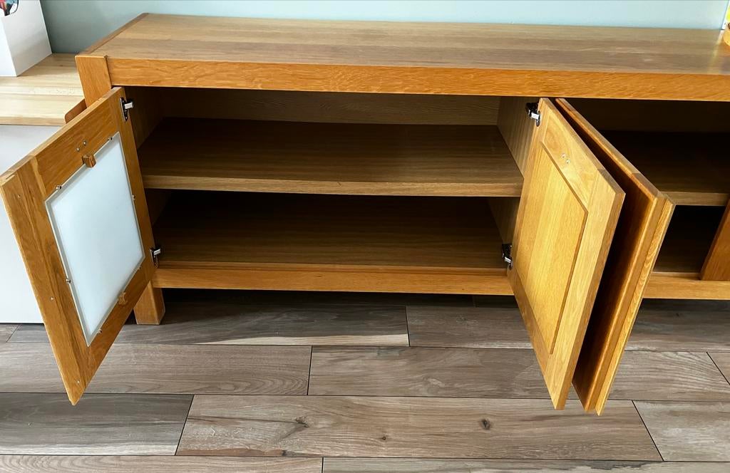 Eikenhouten dressoir - Opknapper, Ophalen, Gebruikt, Eikenhout, 200 cm of meer