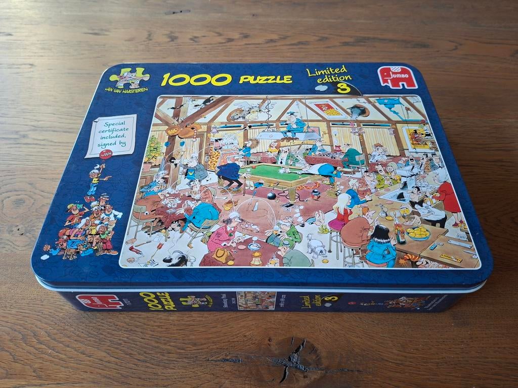 Jan van Haasteren: limited edition 3, Ophalen of Verzenden, 500 t/m 1500 stukjes, Zo goed als nieuw