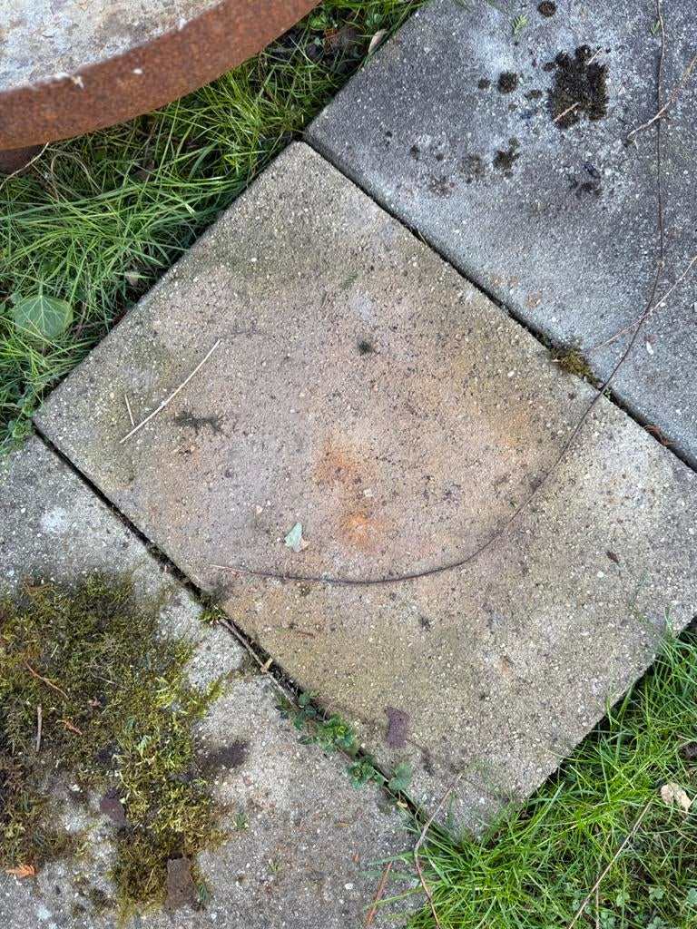 Grindtegels groot 10-15 stuks, Tuin en Terras, Ophalen, Zo goed als nieuw, Beton, Terrastegels