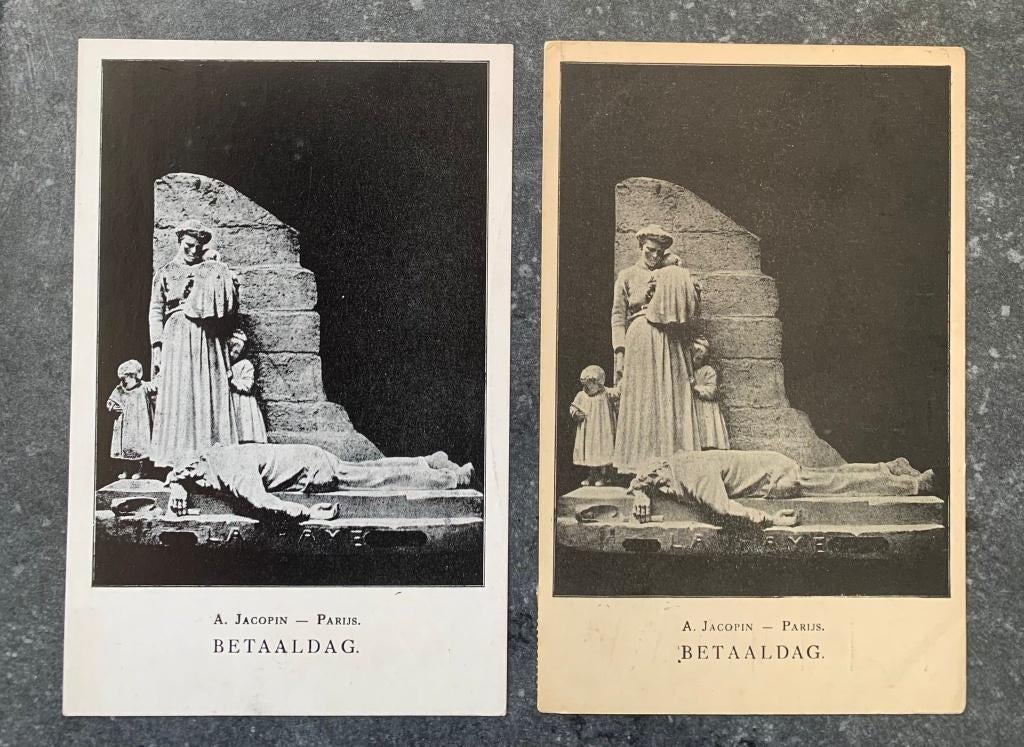 Postkaarten Betaaldag anti Alcohol NS spoor en tram, Verzenden, T/m 1940, Gestempeld