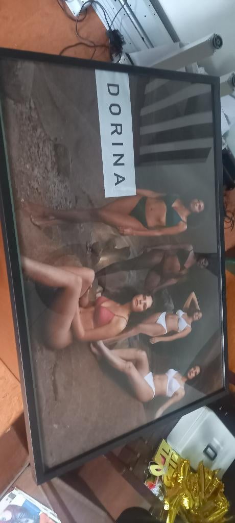 Fotolijst 61 x 91 cm Ikea Ribba/Rödalm zwart, Ophalen, Zo goed als nieuw